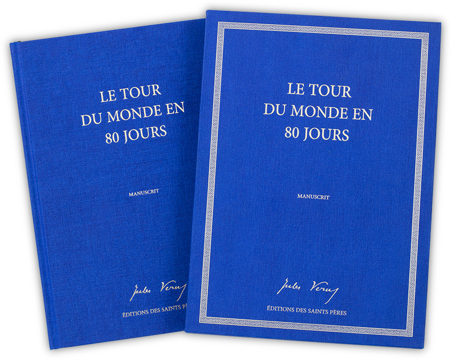 livre manuscrit Jules Verne Tour du monde